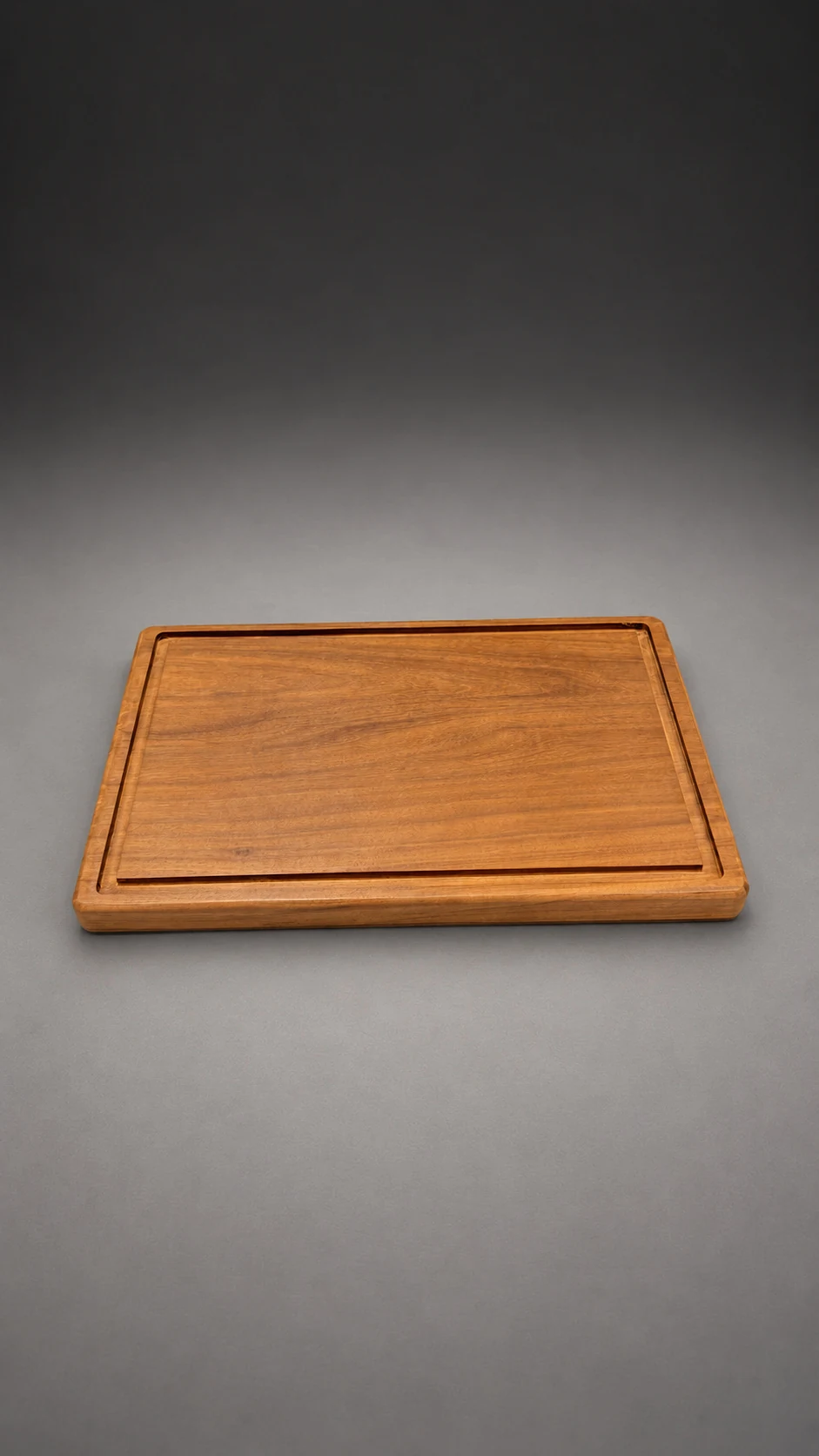 Tabla Parrillera de Lapacho de 35 × 23 cm, con la canaleta perimetral